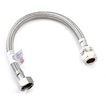 300mm WRAS Approved15mm Compression x 1/2" |7 Lengths| Flexi Pipe Connector, BSP Fitting, 304 Stainless Steel, Rust & Lead-Free Flexible Hose for Kitchen & Bathroom