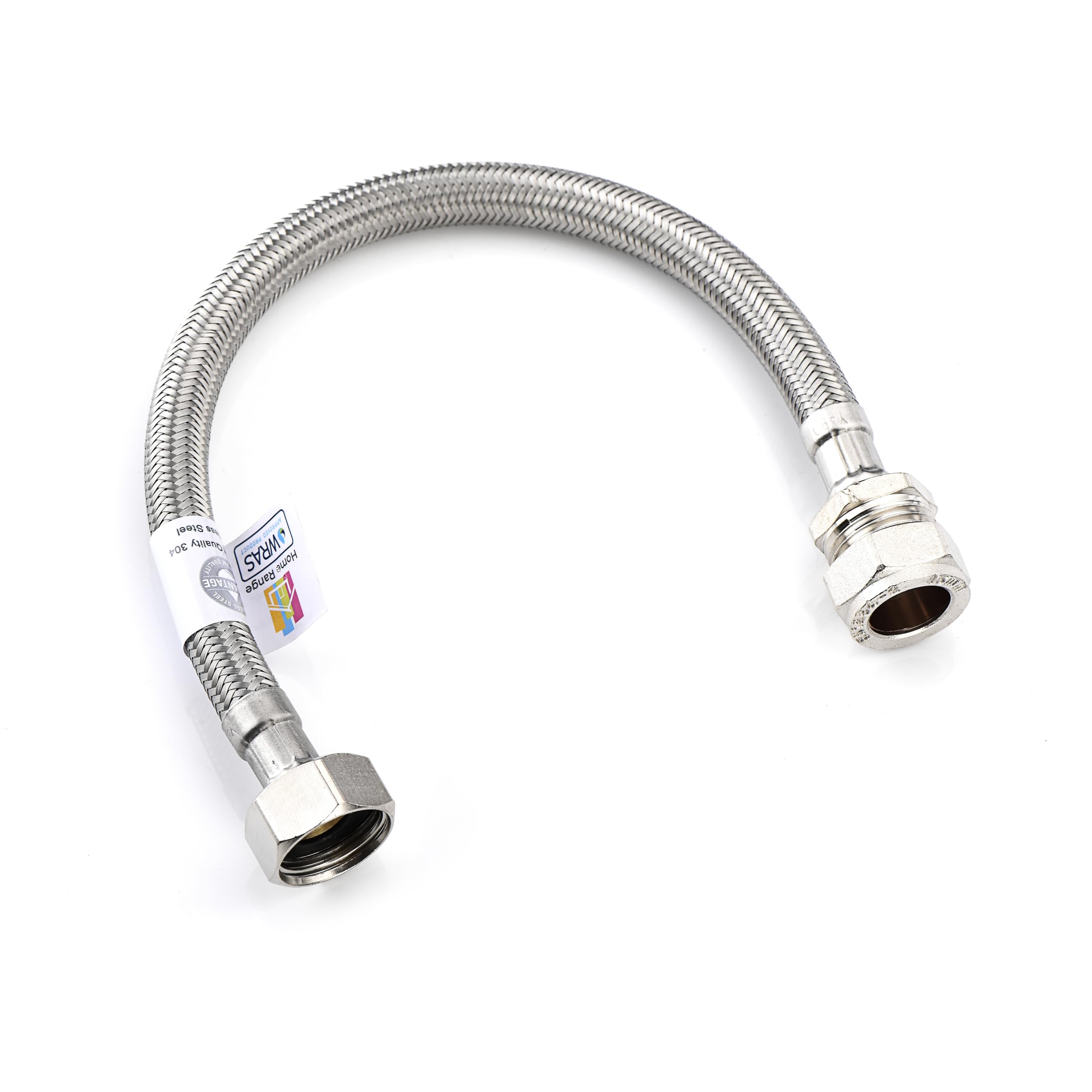 Home Range 300mm WRAS Approved15mm Compression x 1/2", Silver
