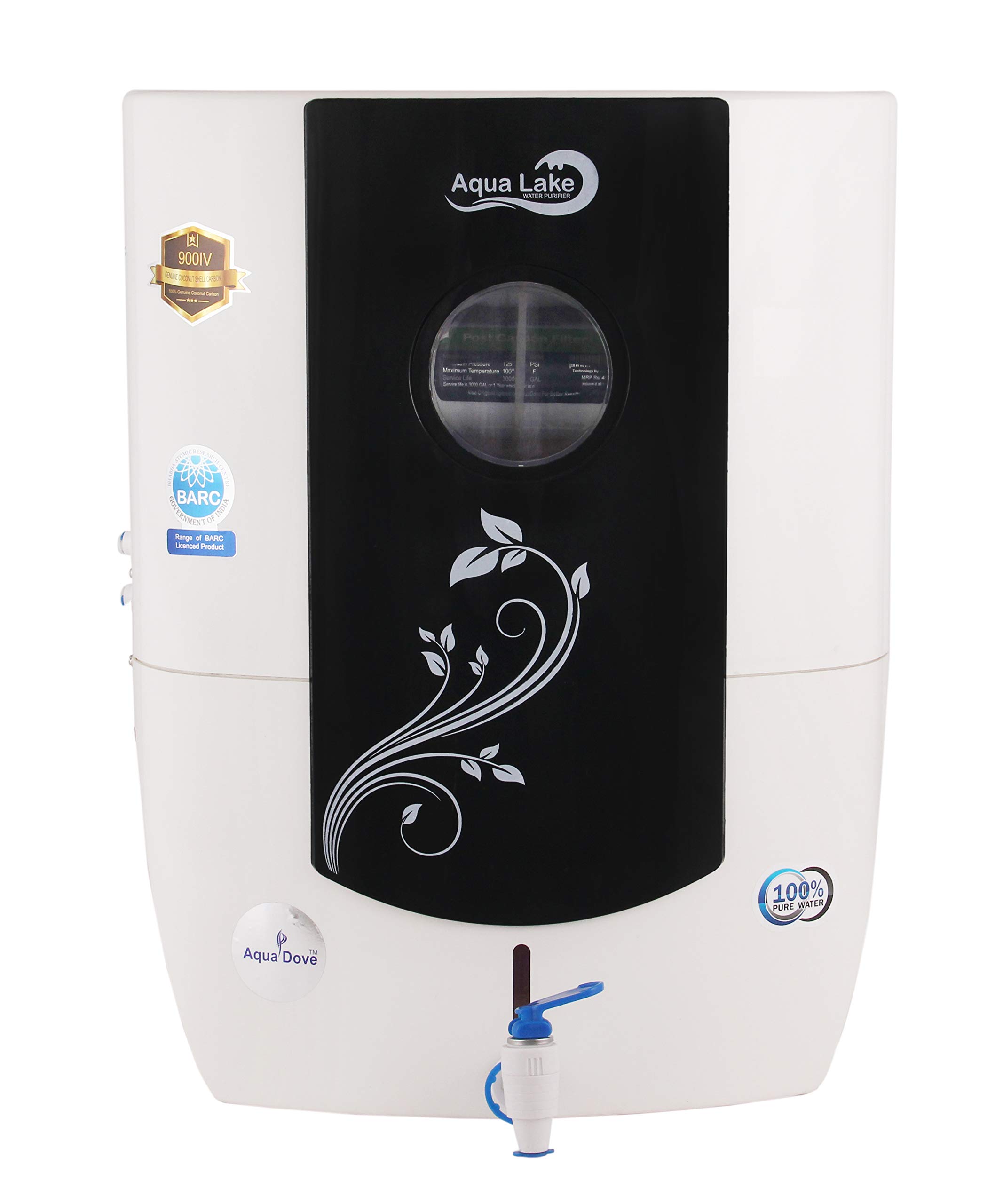 AQUA DOVE AQUADOVEALWBLACK-SSUV9 Ultraviolet Water Purifier (Not suitable for Borewell or Tanker Water)
