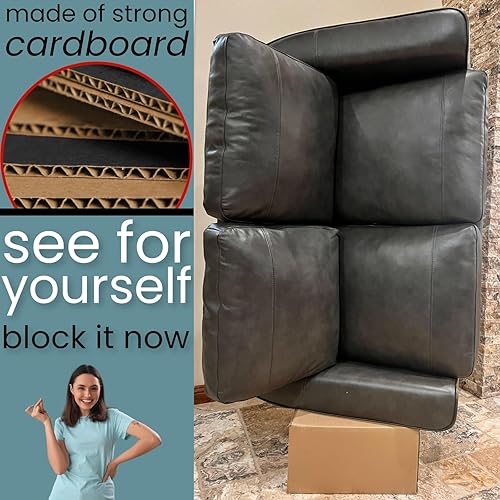 Miniatura 6 de Under Couch Blocker Bloqueador de juguetes mira lo que te has estado perdiendo. Diseño patentado kit de sofá completo, altura y longitud ajustables,