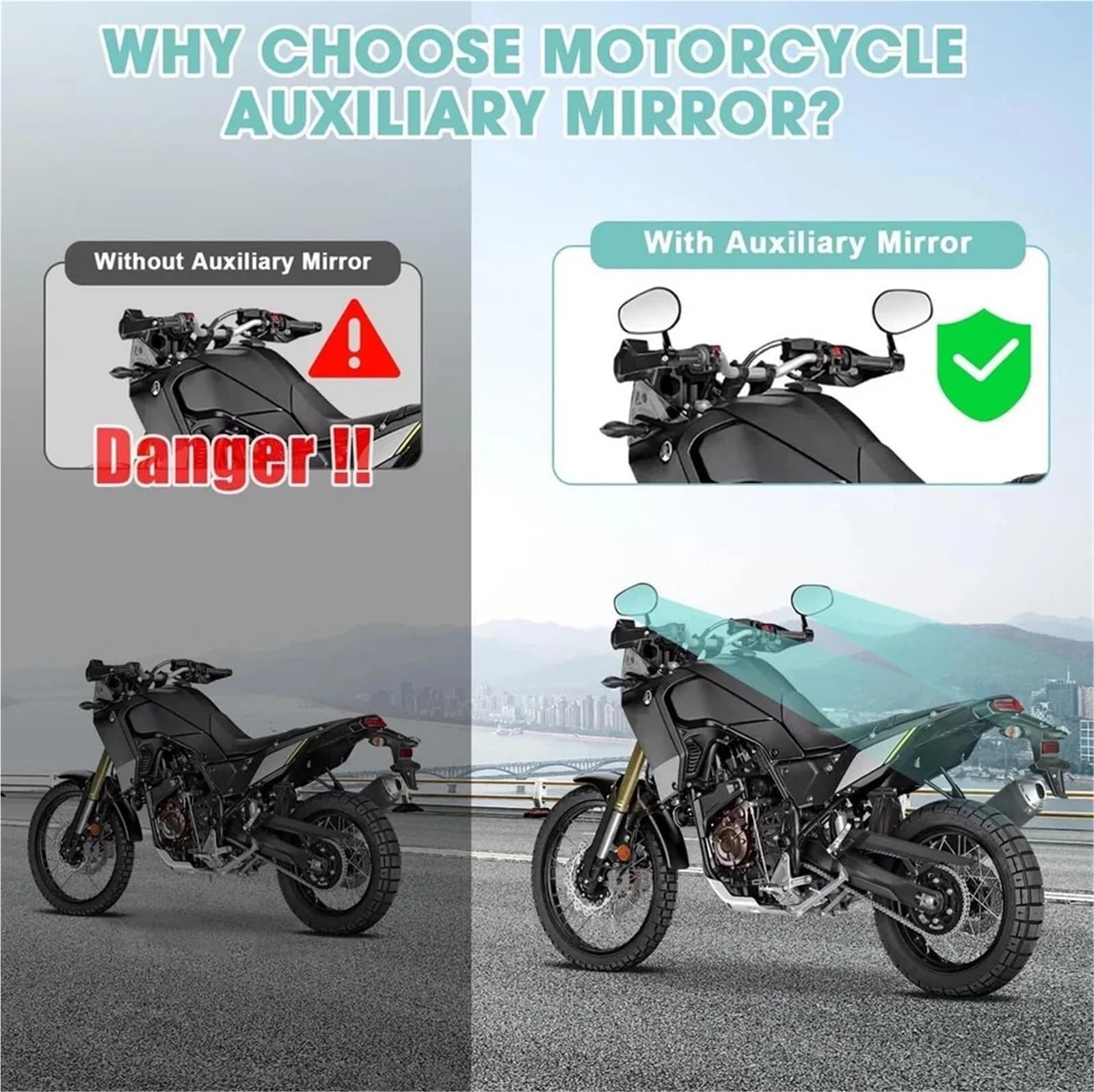Do Ha&rley Hon&da Mirrors Lusterka motocyklowe