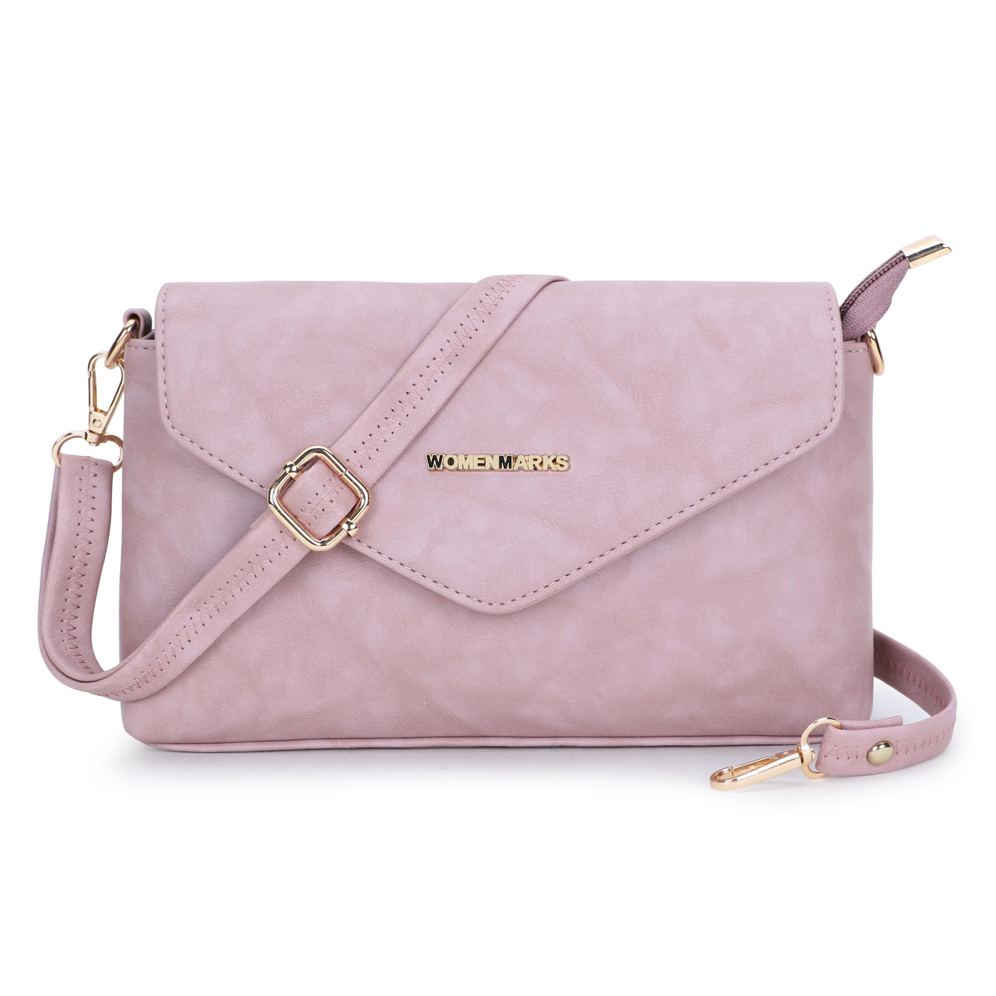 WOMEN MARKS, Womens pu artificial Leather slingbag, with Internal Pocket, Pretty Look in Multiple Color for women (PEACH) (B0CS9YBKY7) Amazon Price History, Amazon Price Tracker