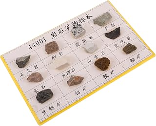 Mineral Rock Specimen Kit 12 Piece for Teaching and Collecting