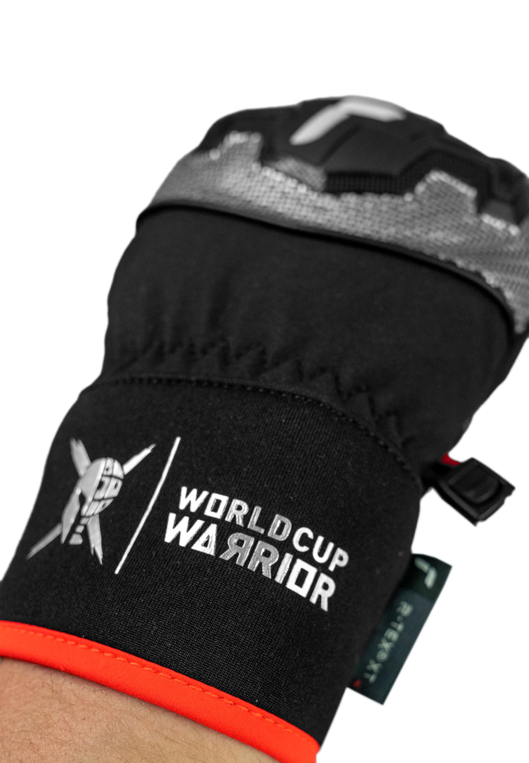 Reusch Worldcup Warrior R-TEX XT Skihandschuhe mit wasserdichter Membran, TecFill-Isolierung, Ziegenleder, atmungsaktiv, winddicht