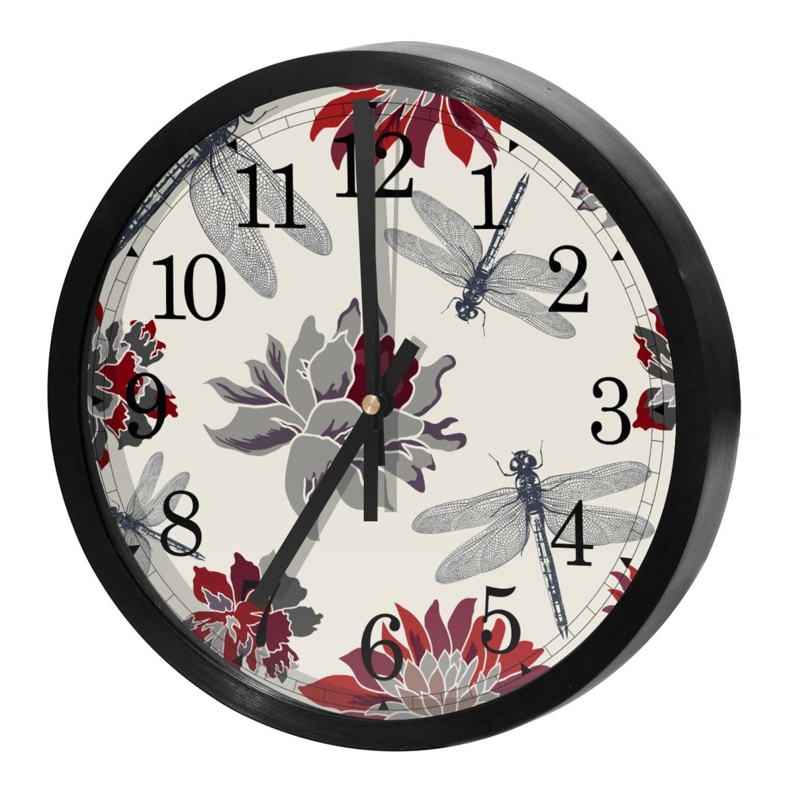 Horloge murale silencieuse sans tic-tac avec mécanisme à quartz précis pour bureau