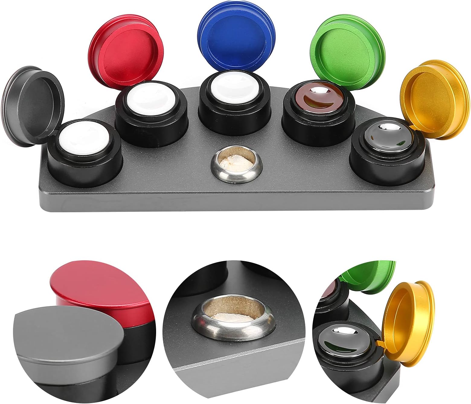 Watch Oiler Dish, 5 Watch Repair Oiler Metal Watch Oiler Watch Oil Tool Cup Watchmaker Watch Repair Accessories