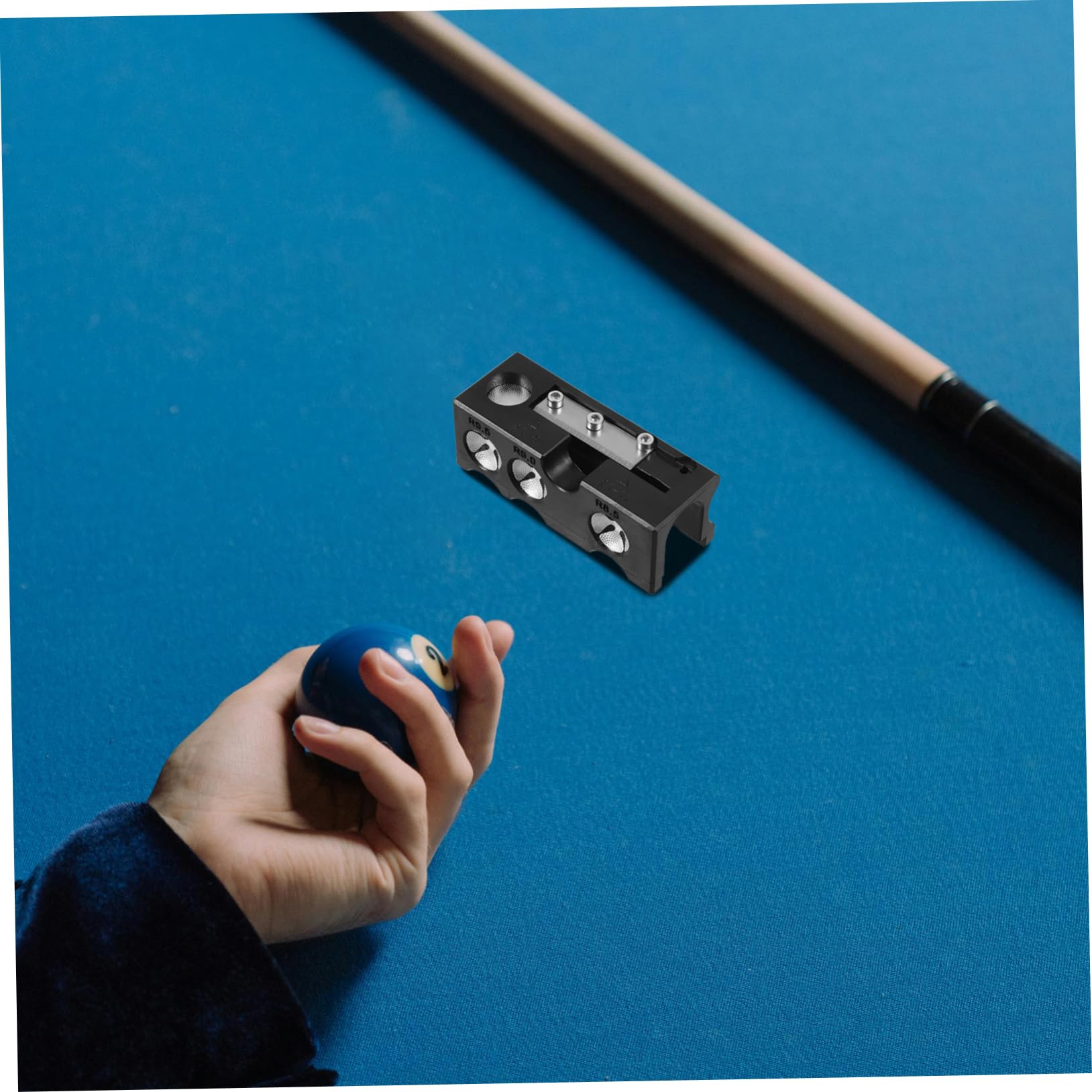 POPETPOP réparateur de queues de Billard Fournitures de Billard Outils de réparation Queue de Billard Ponceuse à Pointe de Piscine Accessoire de Billard d'aluminium