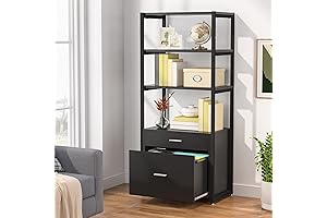 Tribesigns Bookcase and File Cabinet: Your Home Office Organizer