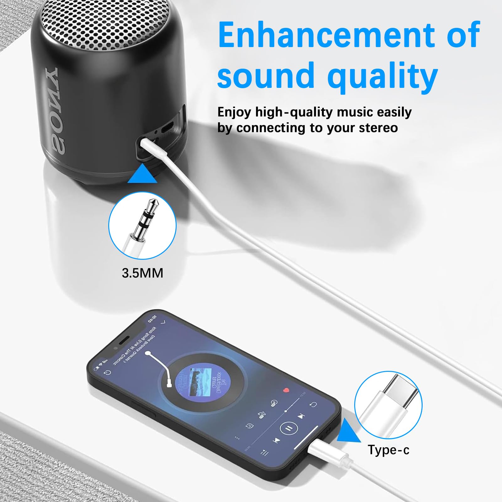 Cavo audio da USB C a jack AUX da 3,5 mm da 1 m da USB tipo C a 3,5 mm per cuffie stereo da auto da USB C a cavo AUX