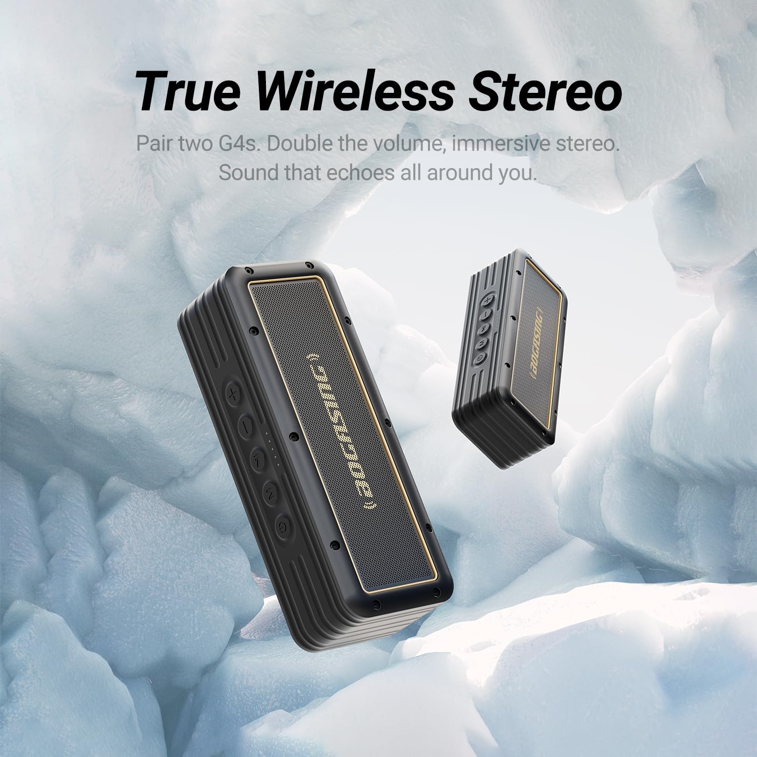 BOGASING G4 Enceinte Bluetooth Puissante, 5OW Son énergique