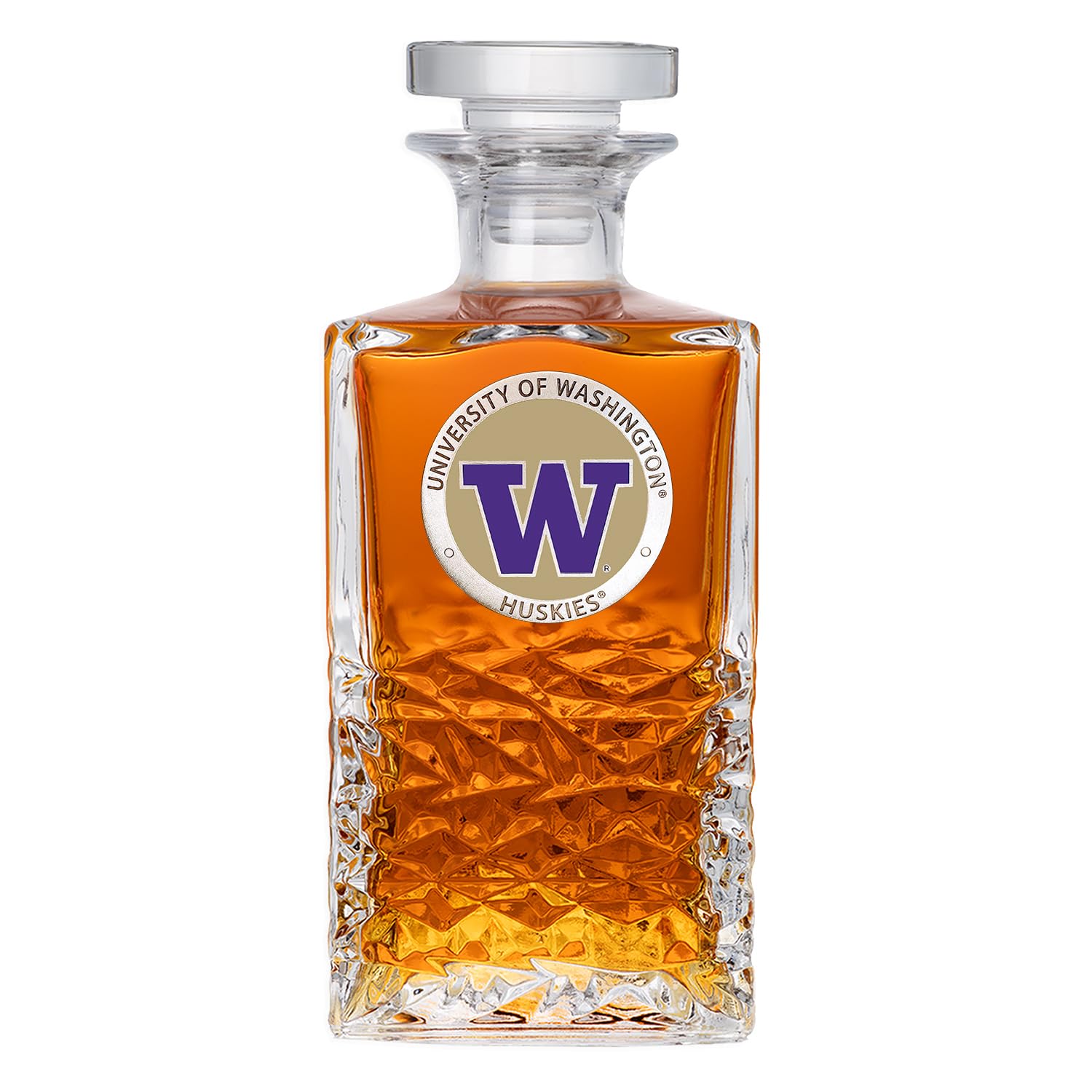 Heritage Pewter Washington Heritage Decanter | 25 OZ Liquor Pourer | Expertly Crafted Pewter Glass
