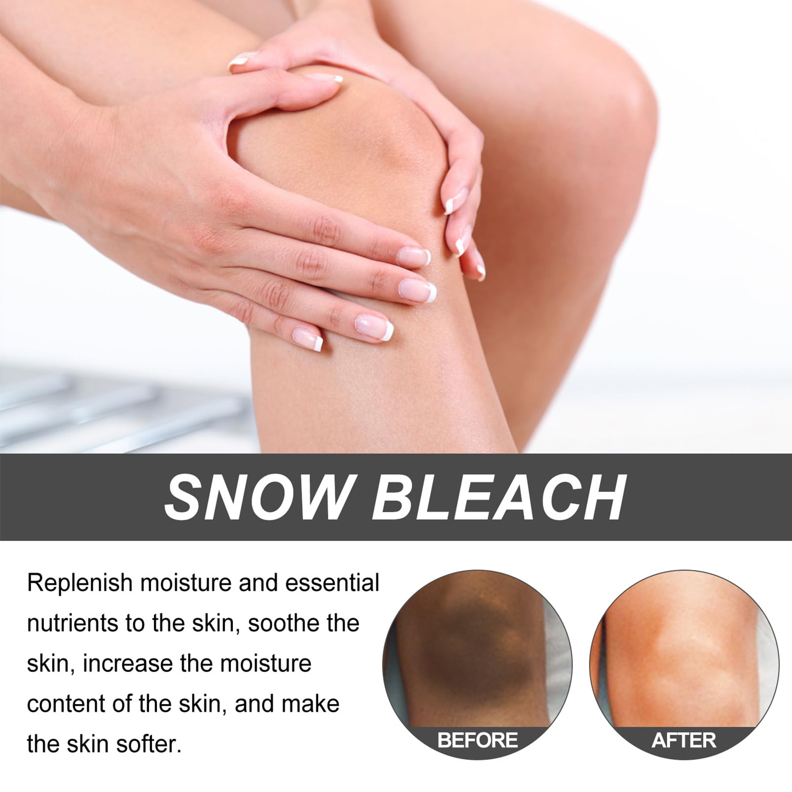 Snow Bleach Cream 2PCS, Skin Bleaching Cream, Whitening Creams with Centella & Niacinamide - Image 2