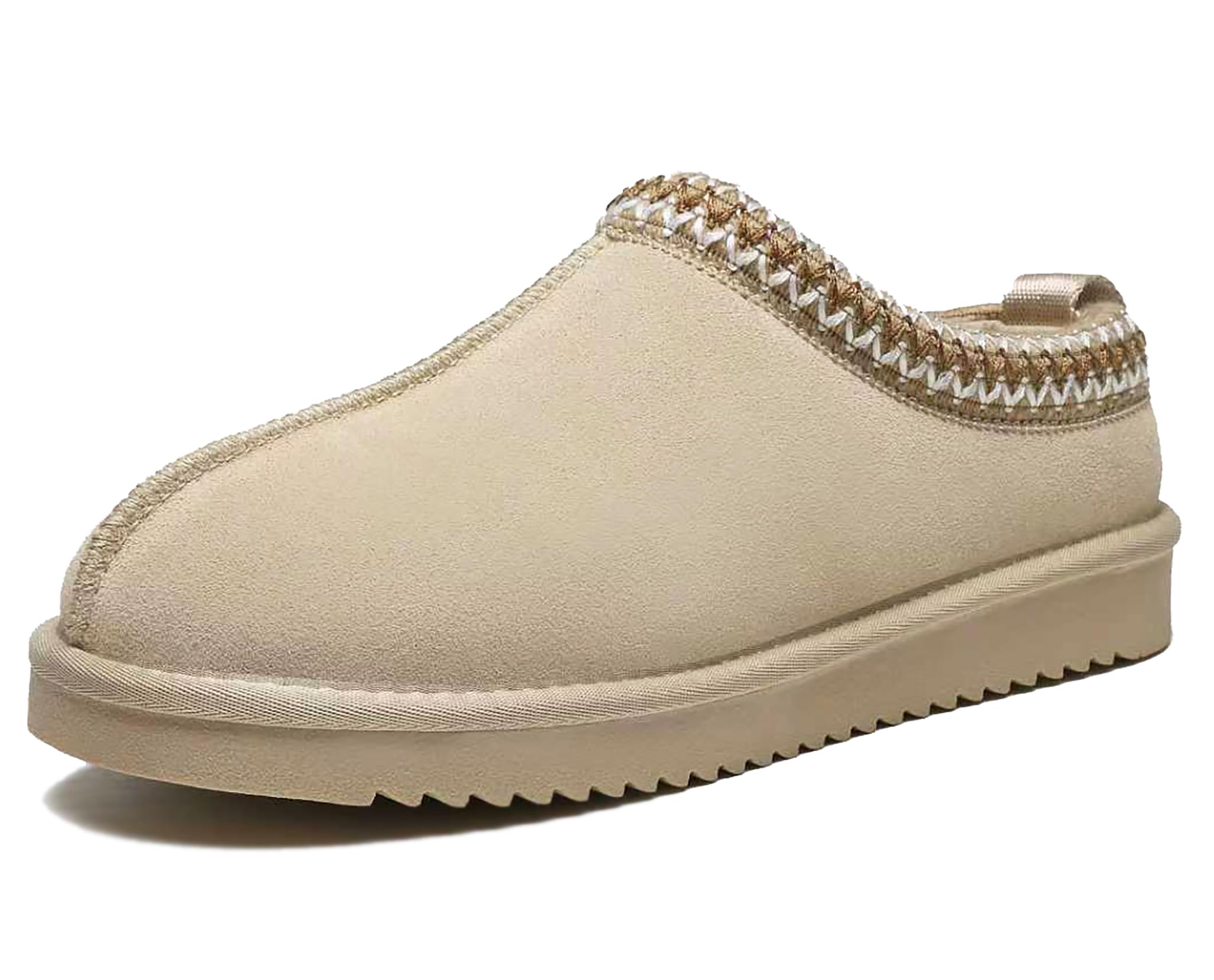 Meik Mangni Pantofole Donna Uomo Inverno Scarponi da Neve in Pelle Unisex-Adulto Caldi Ciabatte da Casa Antiscivolo,35-44 EU