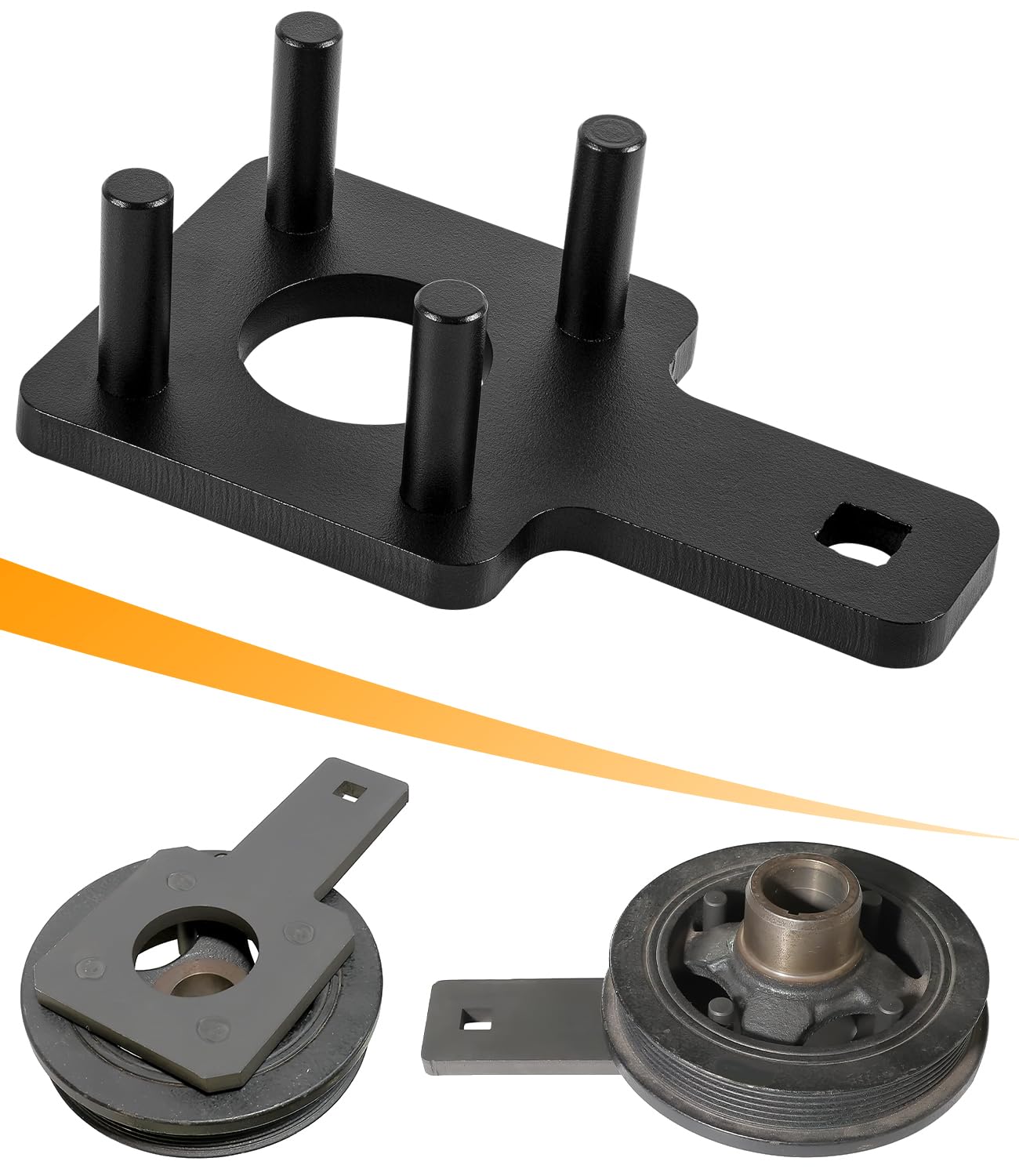 Upgraded 10198A Crankshaft Crank Pulley Wrench Holder Tool