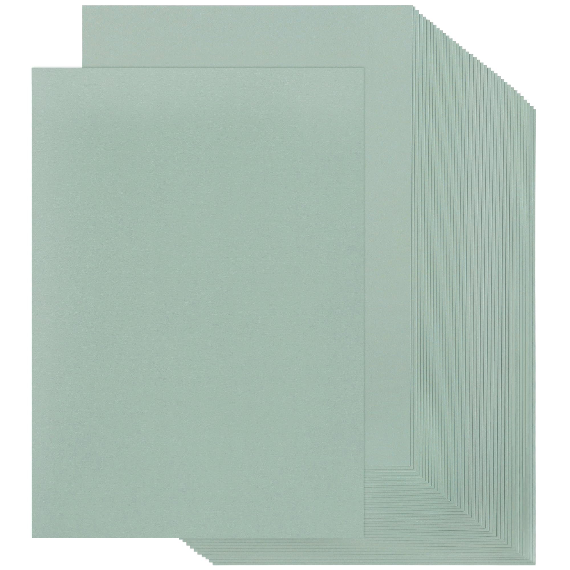 40 Fogli Carta Colorata Salvia A4 Cartoncino Morandi 250GSM 92LB per Fai da Te, Arte, Scrapbooking