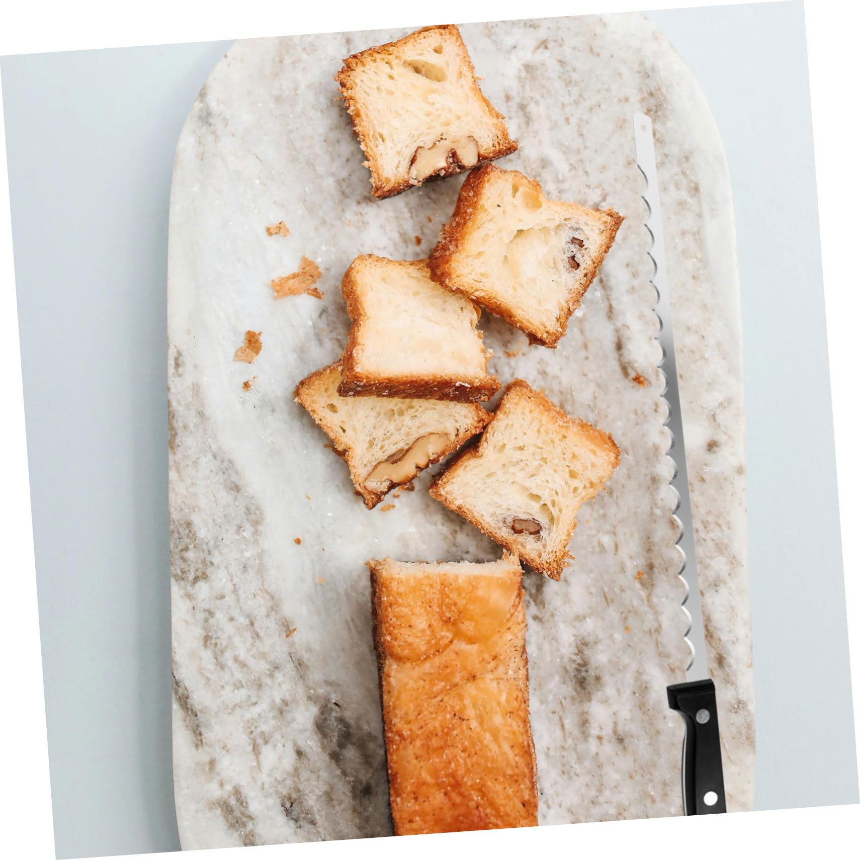 Angoily 20piezas Cuchillas para Cortar Pan Herramientas De Rebanado No Pegajosas De Serras para Máquina De Tostadas Accesorios De Panadería para Hogar y Restaurantes