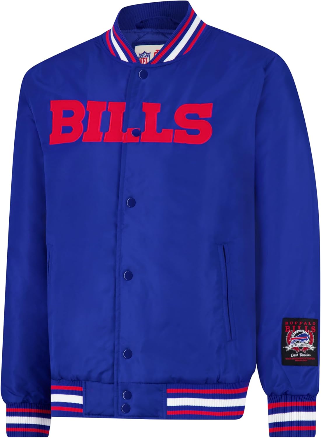 Ultra Game Adults NFL Official Smashing Records Satin Jacket - Image 2