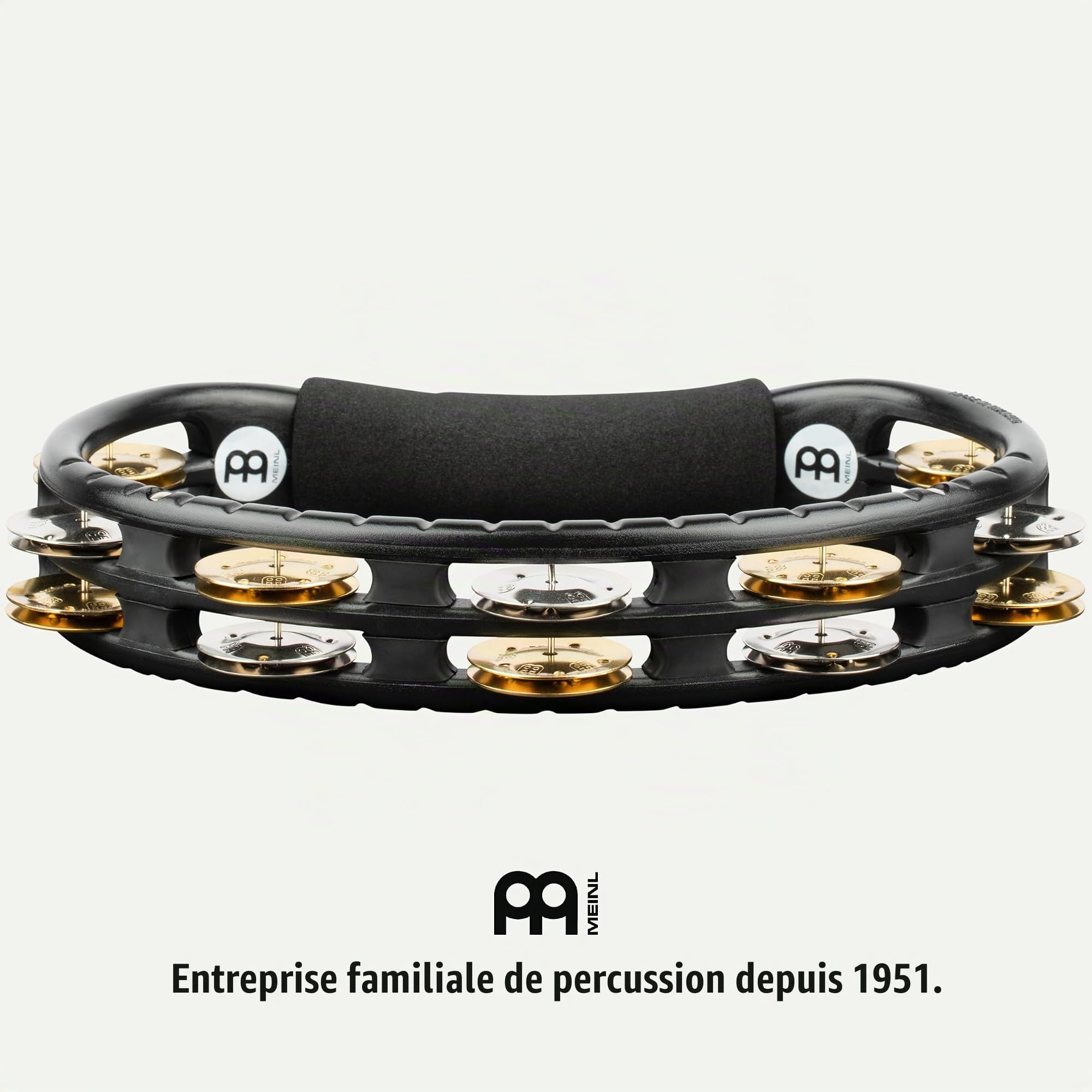 Meinl TMT1M-BK tambourin demi-lune noir (sans peau)