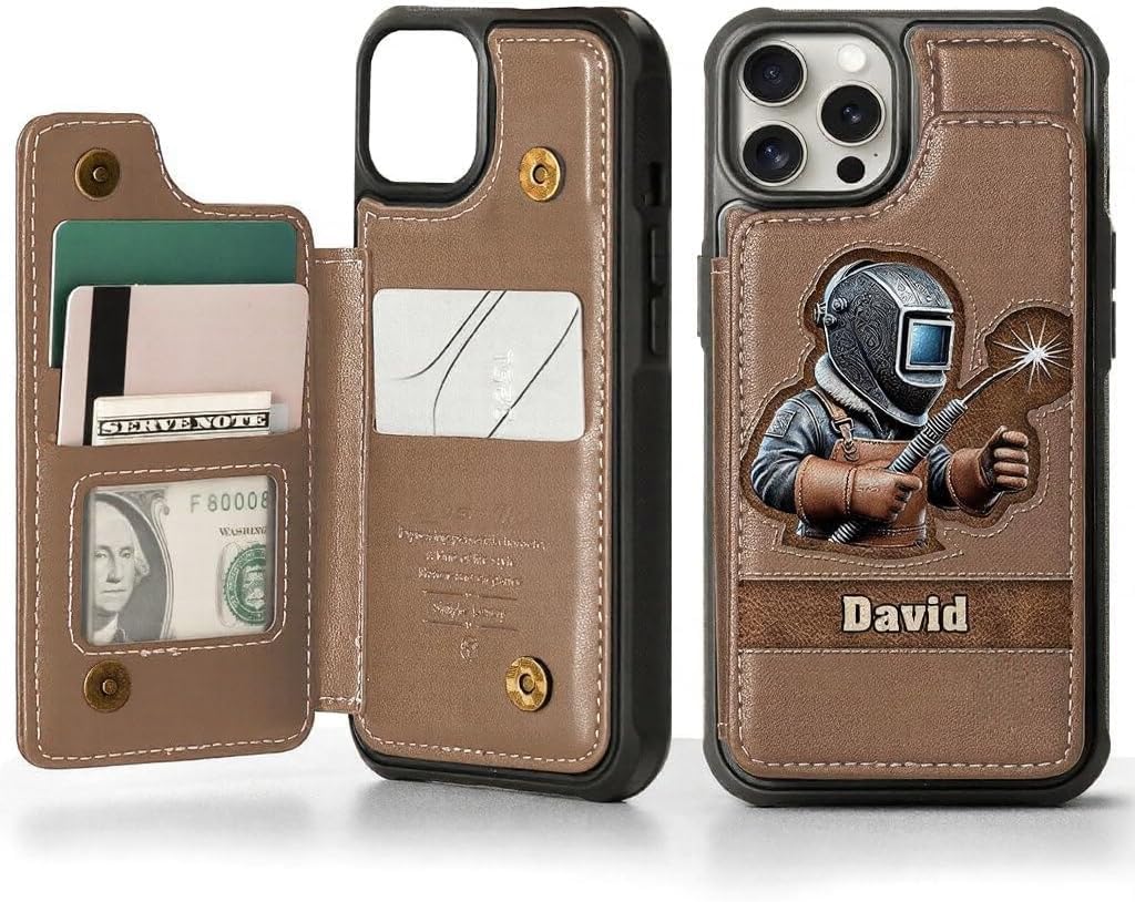 Strongest Welder - Personalized Welder Fully Printed Wallet Phone Case