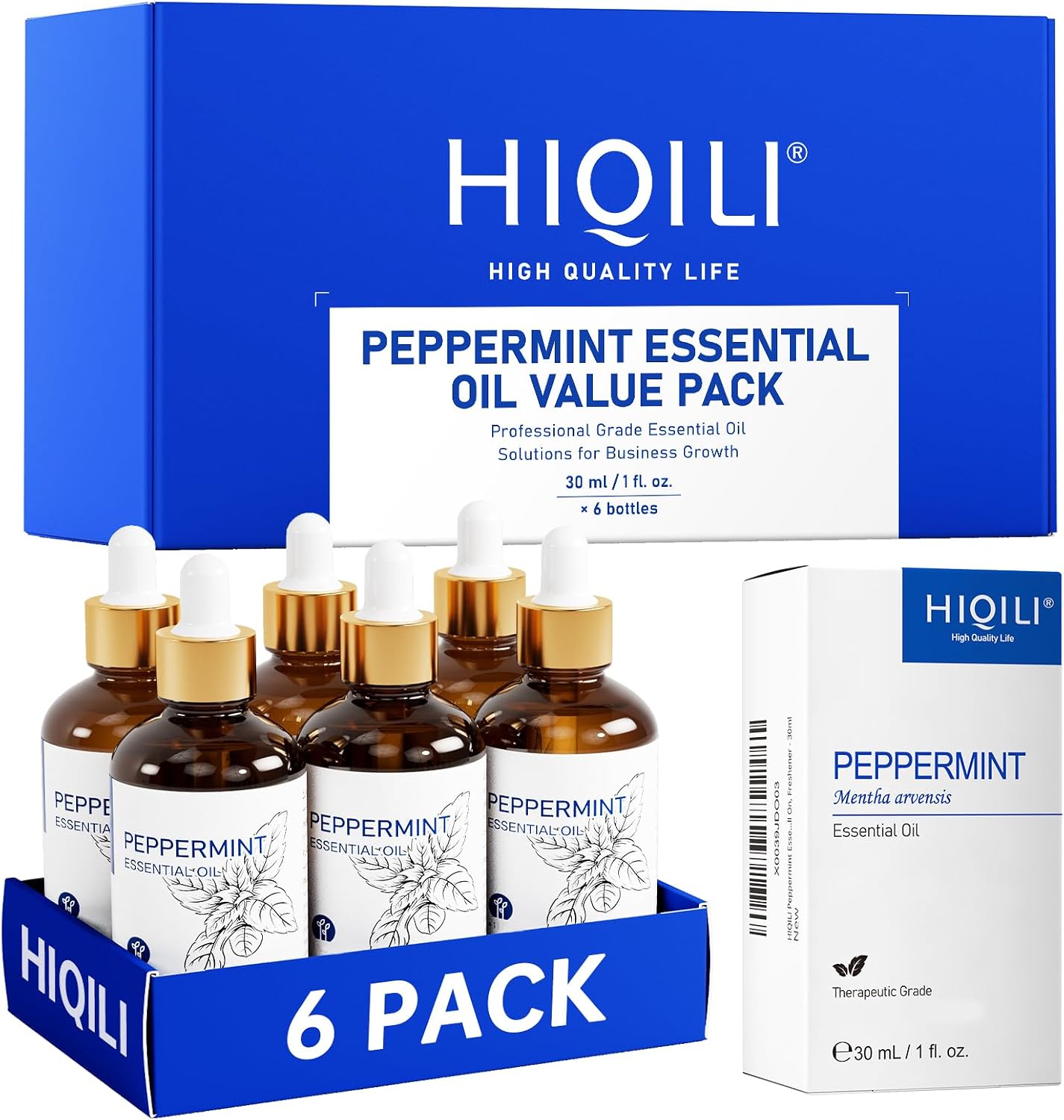 HIQILI Peppermint Essential Oil Set - Bulk Wholesale for Business for DIY