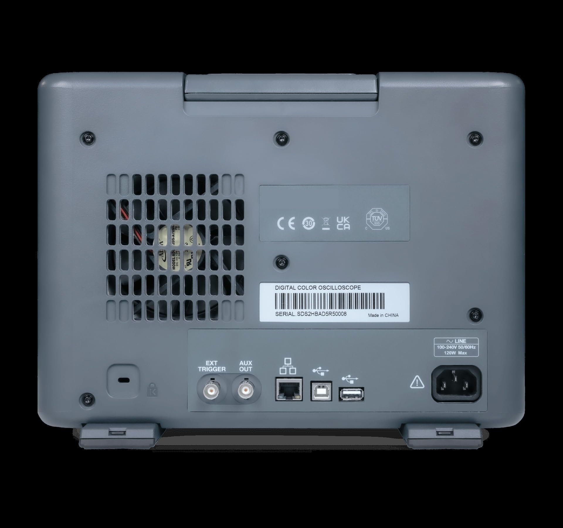 Osciloscopio De Alta Resolución 200MHz 2+100Mpts/ch 12 Bits,De larga duración