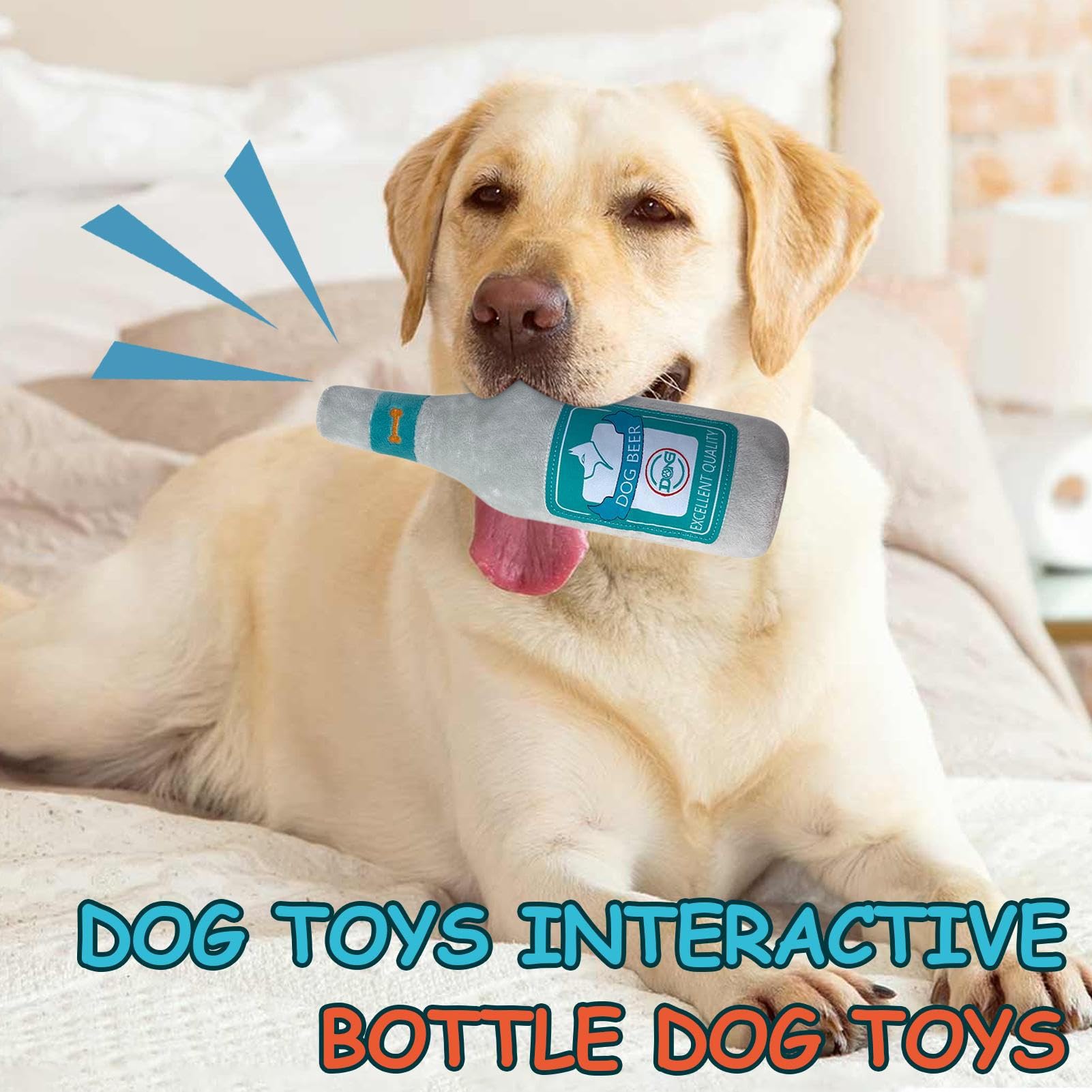 Jouet couineur pour Chien | interactif en Peluche pour Chien | Jouet couineur pour chien | Pour dressage de chiot et animal domestique Ennui à mâcher Rapporter la dentition Stimulation