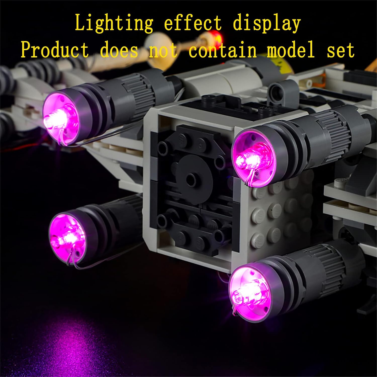 GEAMENT LED Light Kit Compatible with Lego Luke Skywalker’s X-Wing Fighter - for 75301 Model Set (Model Set Not Included)