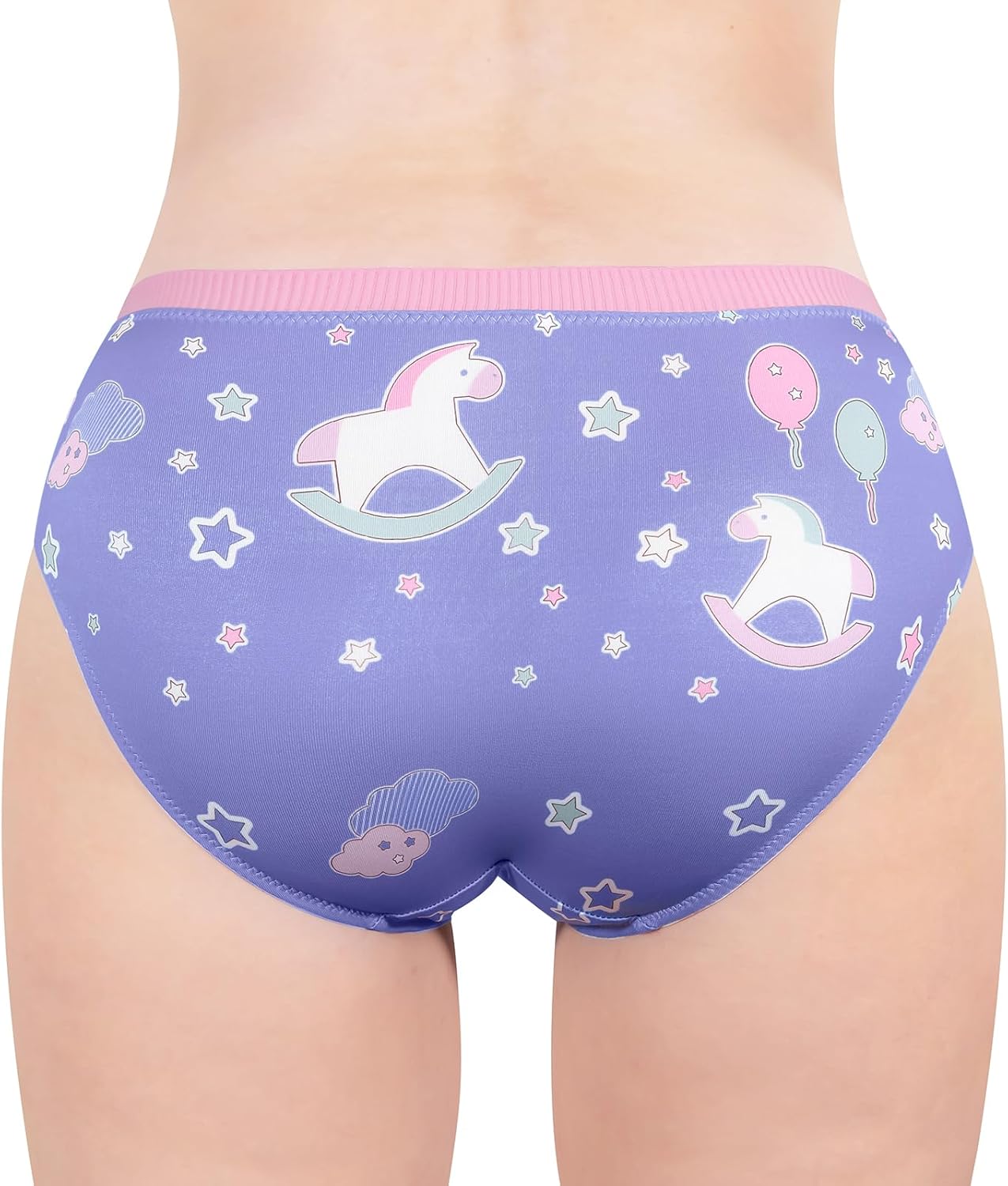 Littleforbig Women's Ladies Soft Silky Underwear Comfortable Hipster Briefs Babydoll Little Fantasy 'Oopsie' Potty Pants - Image 3