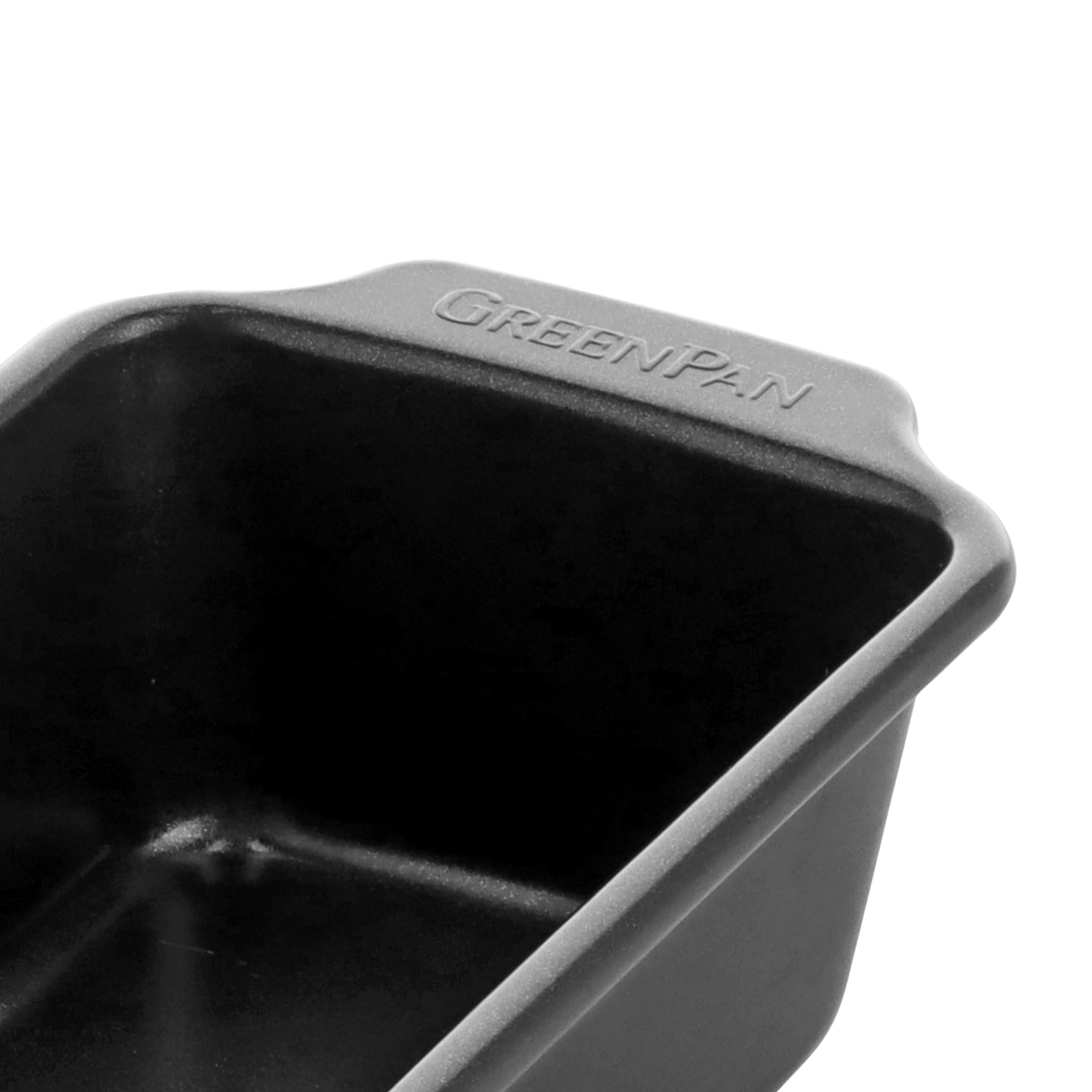 GreenPan Bistro Kastenform 22 x 11,5 cm, Keramik-Antihaftbeschichtung, PFAS-frei, Backgeschirr, Schwarz