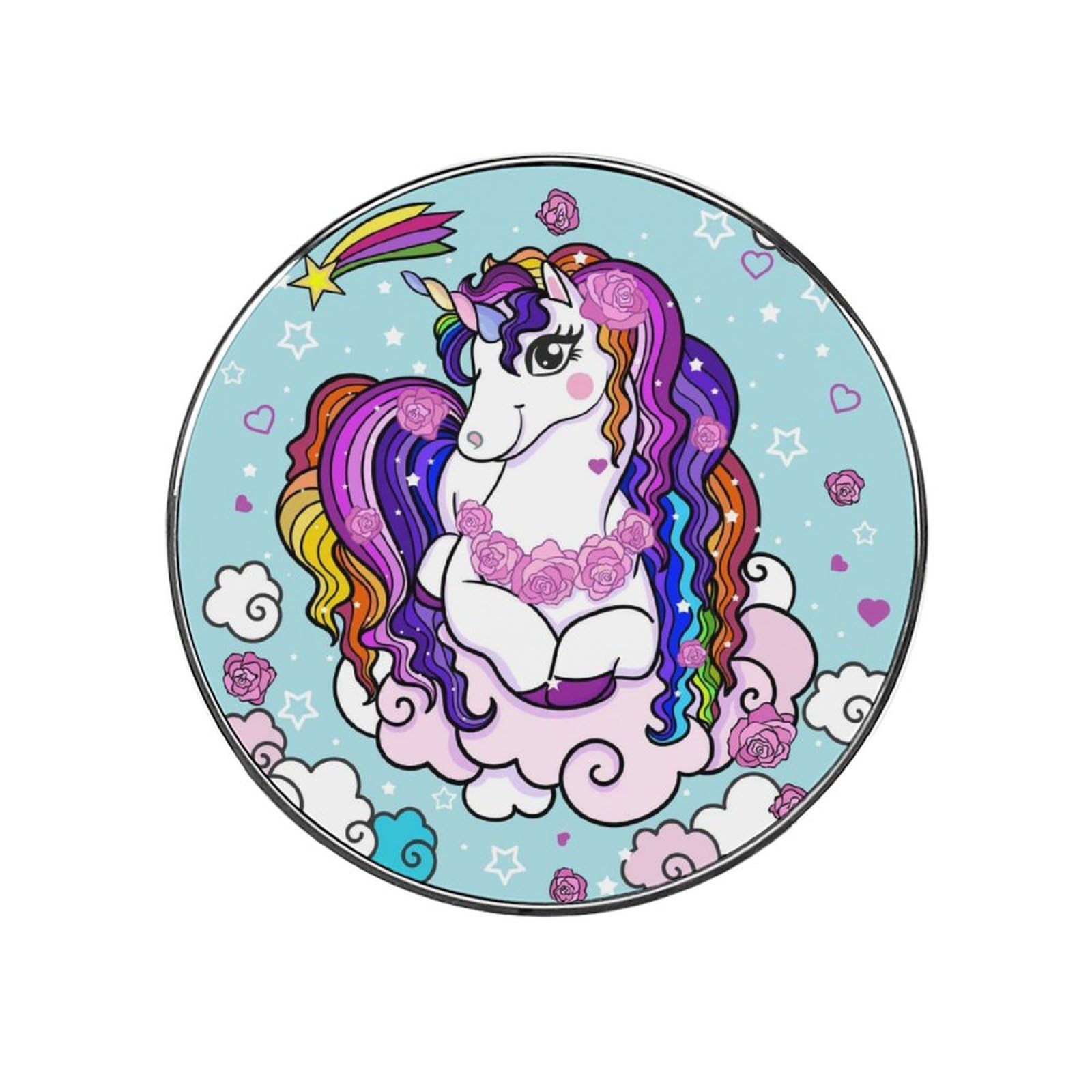 Purple Unicorn Alloy Fridge Magnet For Office Cabinet Refrigerator Whiteboard Photo