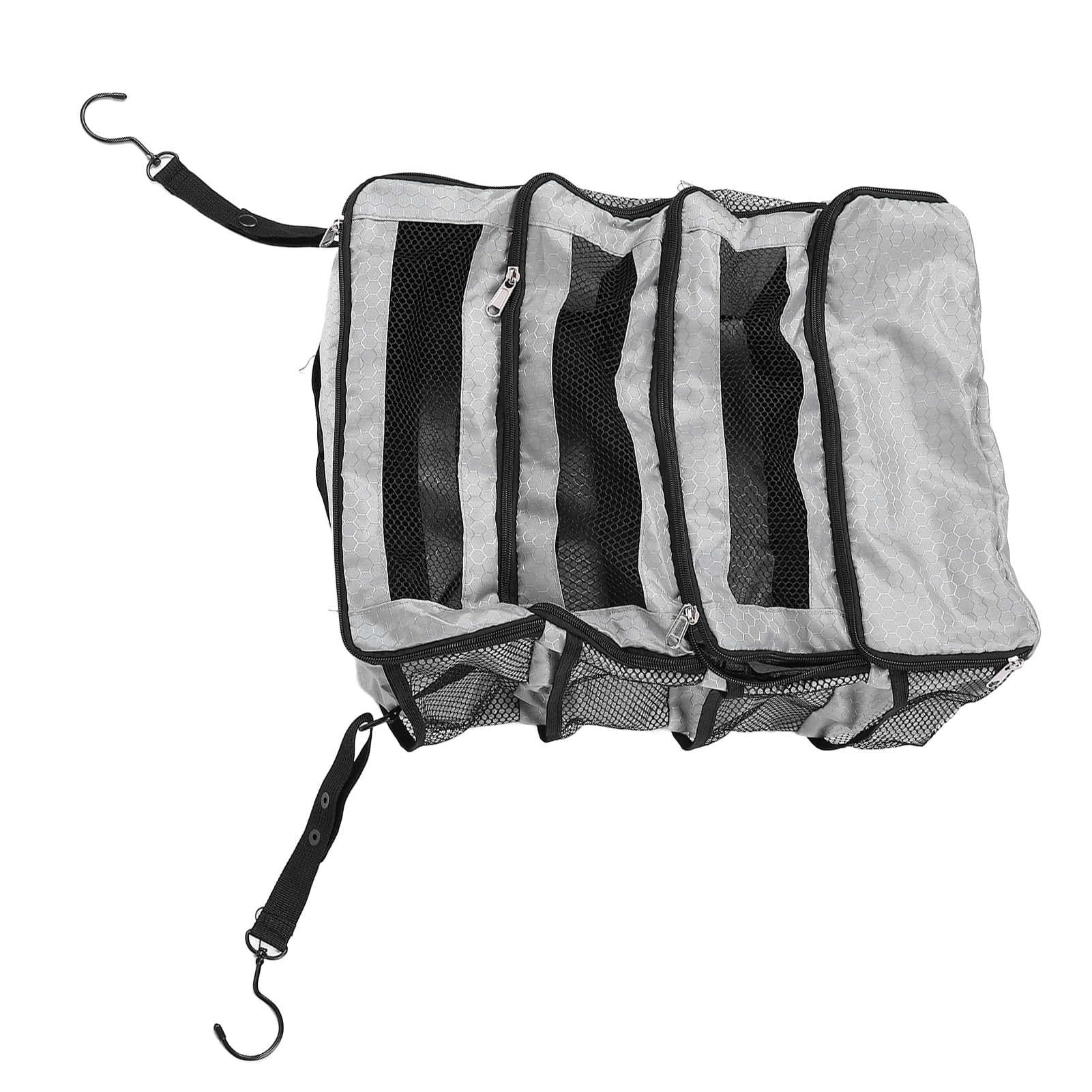 Organisateur de valise, organiseur de valise suspendu pour voyage, pliable, portable, sac de transport, bagage de compression à suspendre dans l'armoire (sac uniquement), gris