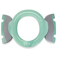 Vista 8 de Kalencom Potette Plus Premium 2 en 1 Anillo de entrenamiento para asiento de inodoro y orinal con protector de orina integrado y asas de fácil verde