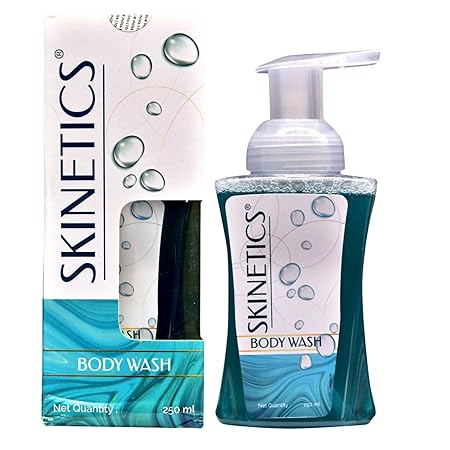 KMAY Skinetics Body Wash 250 ml | Refreshing Hydrating Shower Gel for Men & Women | Liquid Soap with Rich Foam Cleansing, Smooth & Soft Skin