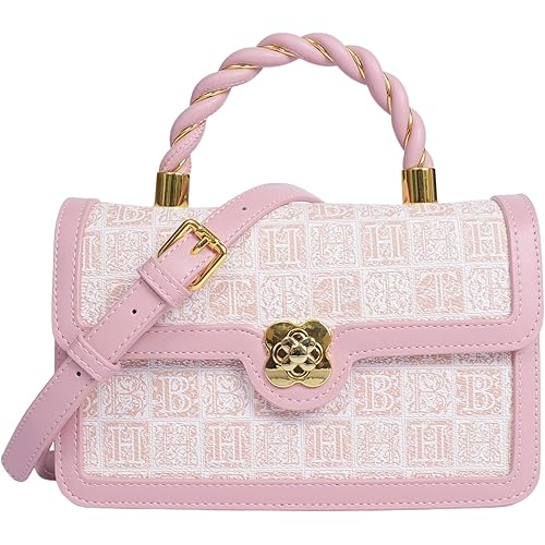 PURFEA Color-Block Crossbody Bags for Women Purses Cute Designer Handbags Shoulder Bag Adjustable Shoulder Strap