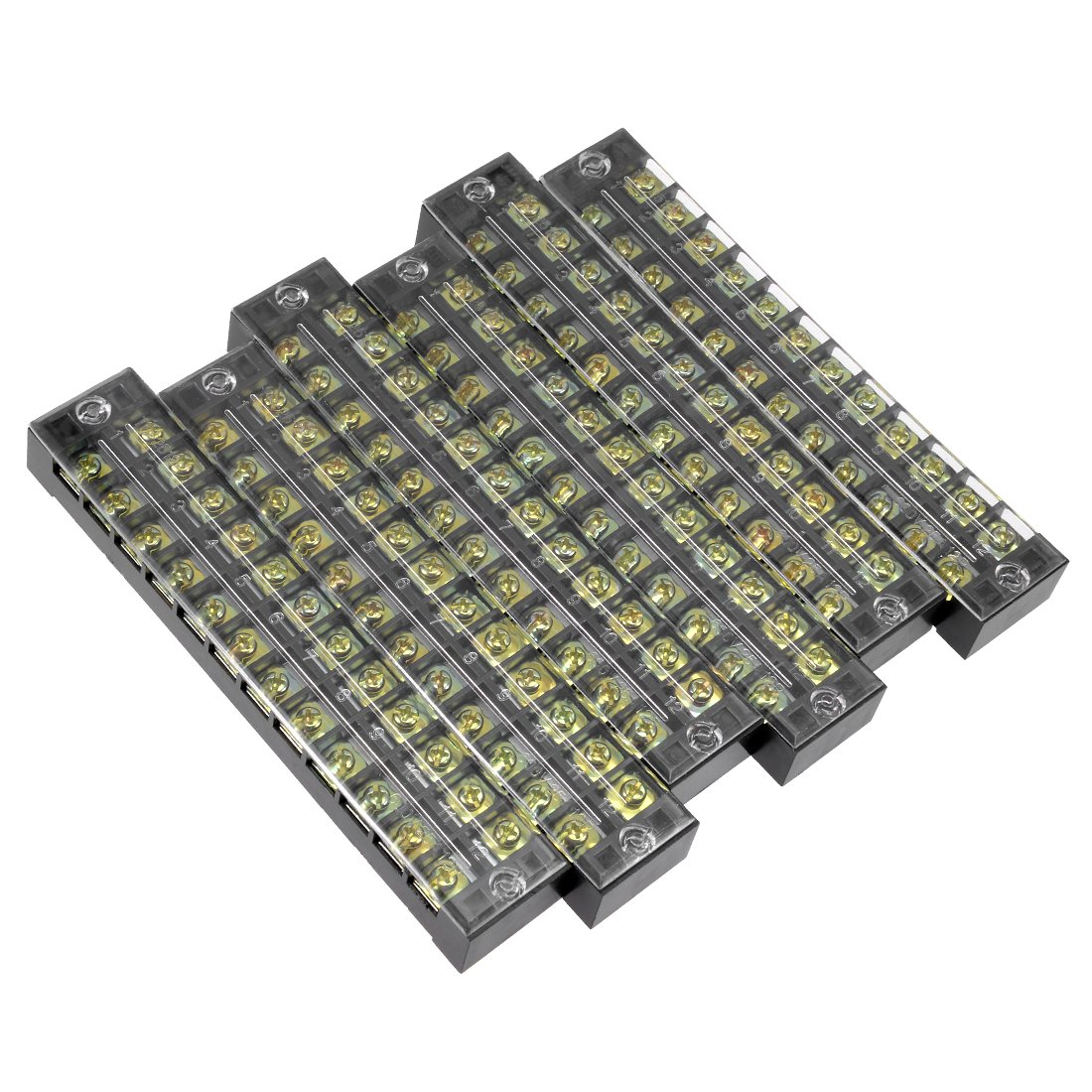 Bornes doubles rangées 600V Sourcingmap a18041200ux0092 bloc de jonction