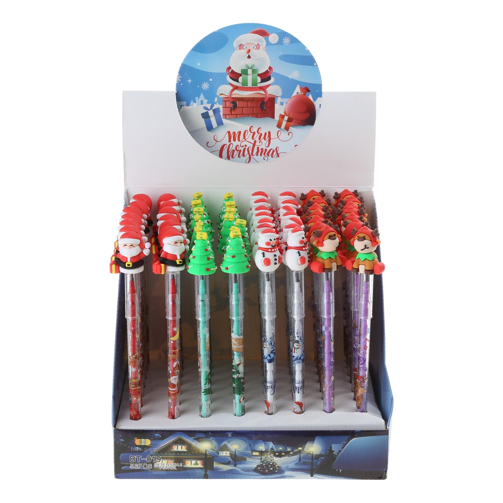 56-teiliges Halloween Bleistifte Briefpapier Partyzubehör Set, Halloween Briefpapier Geschenksets für, nicht spitzende Push Bleistifte für, große Feiertage