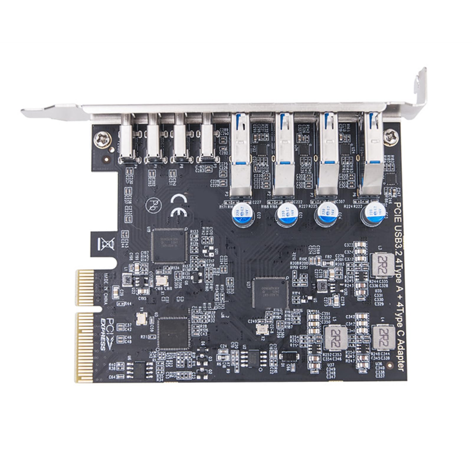 Carte d'extension PCIe USB 3.2 et Type C 20Gbps pour PC fixe - 8