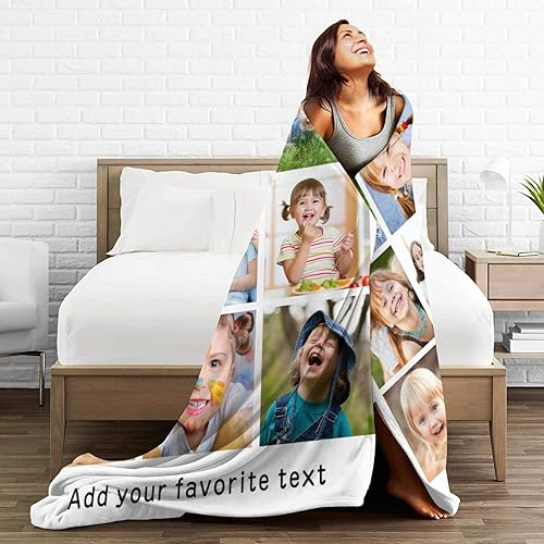 Miniatura 14 de Mantas de monograma personalizadas con nombres, manta personalizada para bebés niñas, manta de envolver con inicial, regalos personalizados