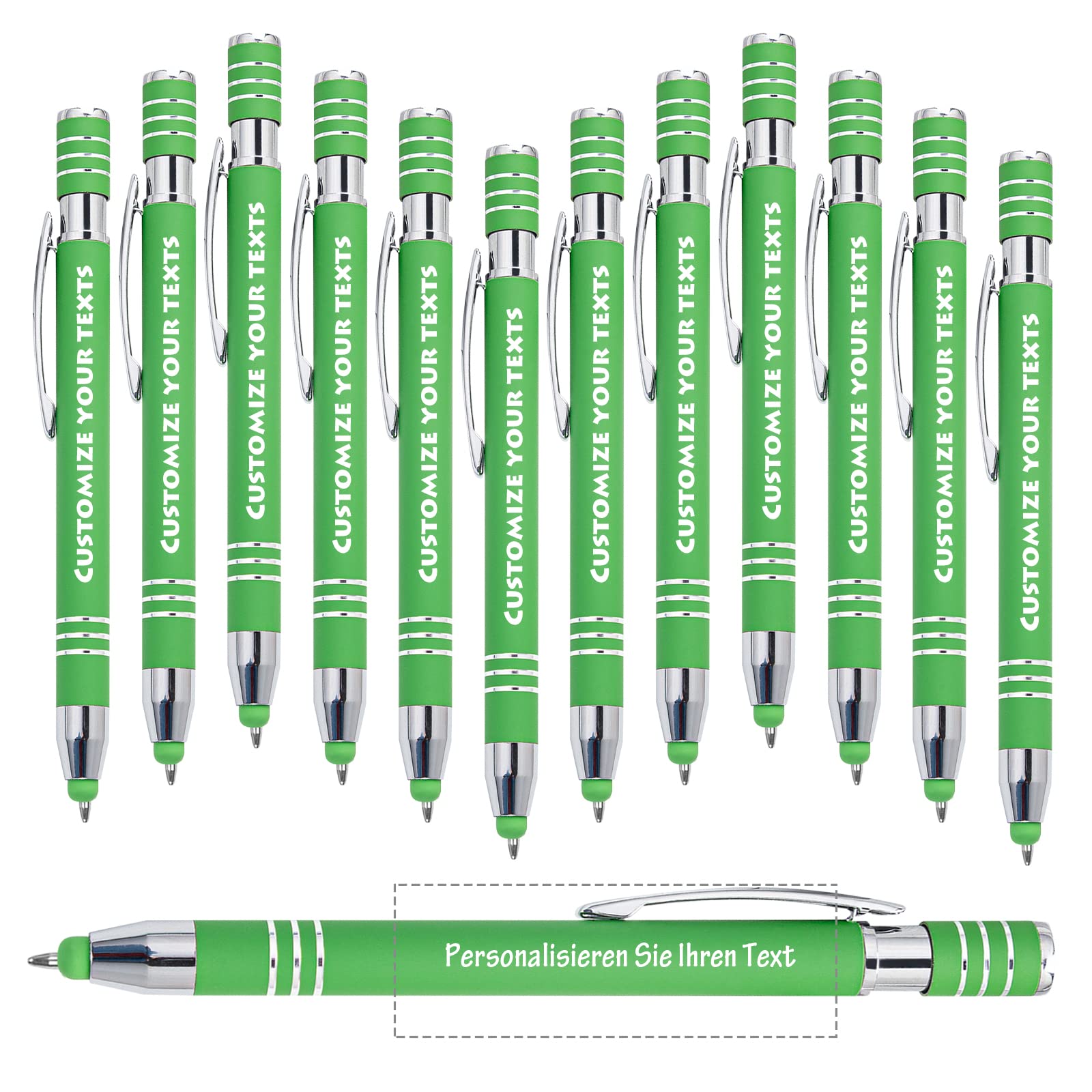Angry Egg Boy Custom Ballpoint Pens Touch Screen Pens, Personalize Your Custom Text Message, Promotional Advertising Pen, Black Ink, Business Gift, Up to 500 pcs Optional