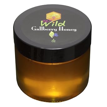 Bee Wild 100% Pure Raw Organic Unfiltered Honey - Gallberry, 3 ounce