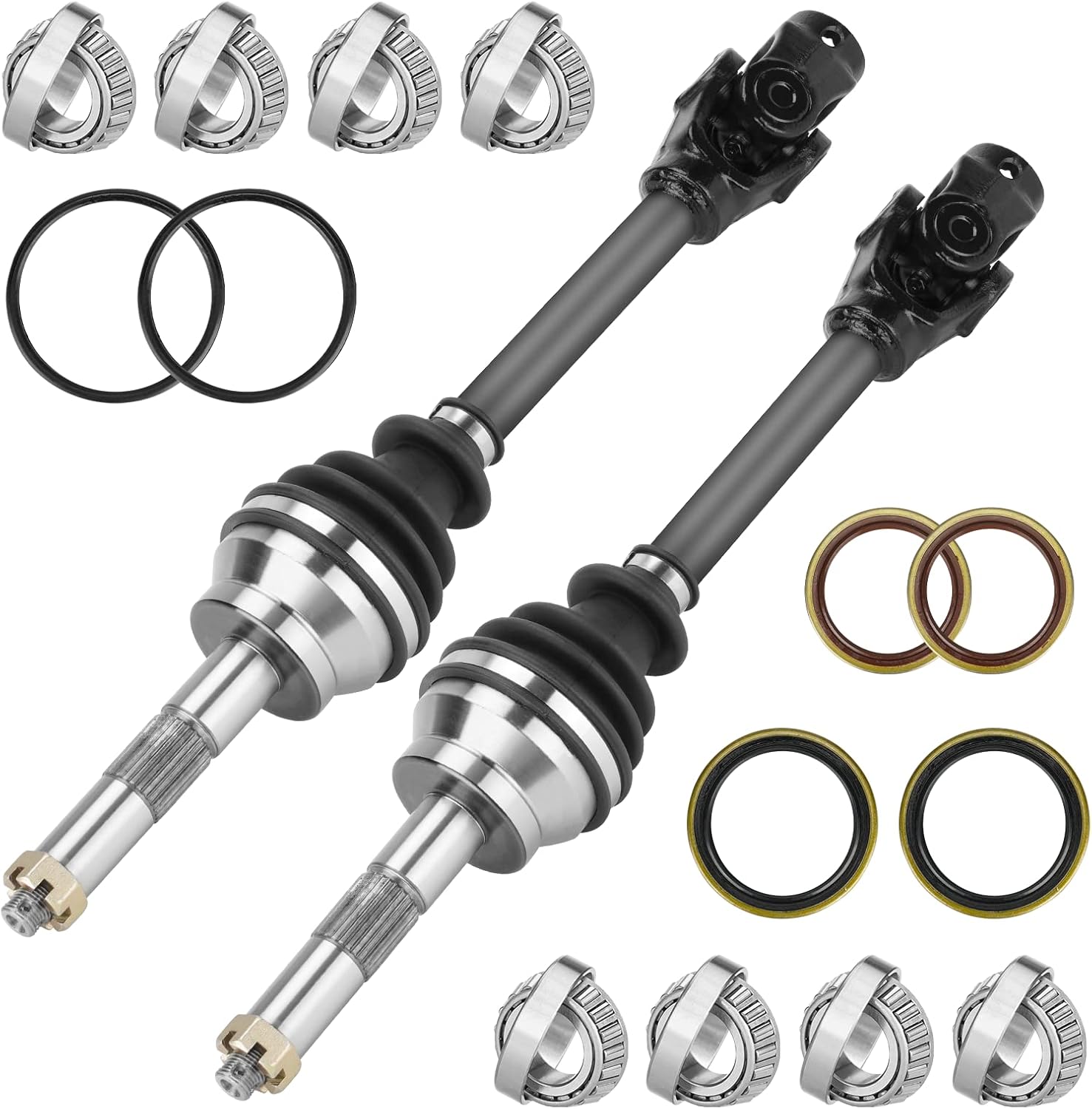 Front Right Left CV Joint Axles For Polaris Scrambler 500 1999-2009 Usa Neapco E - Foto 6