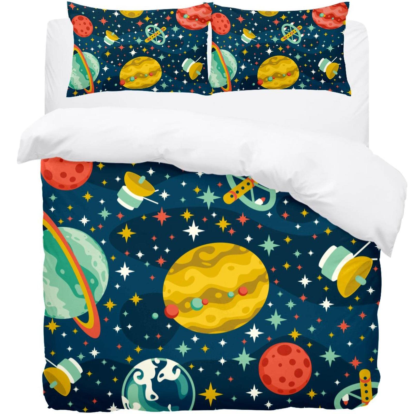 Housse de couette galaxie et espace pour un couchage confortable et doux