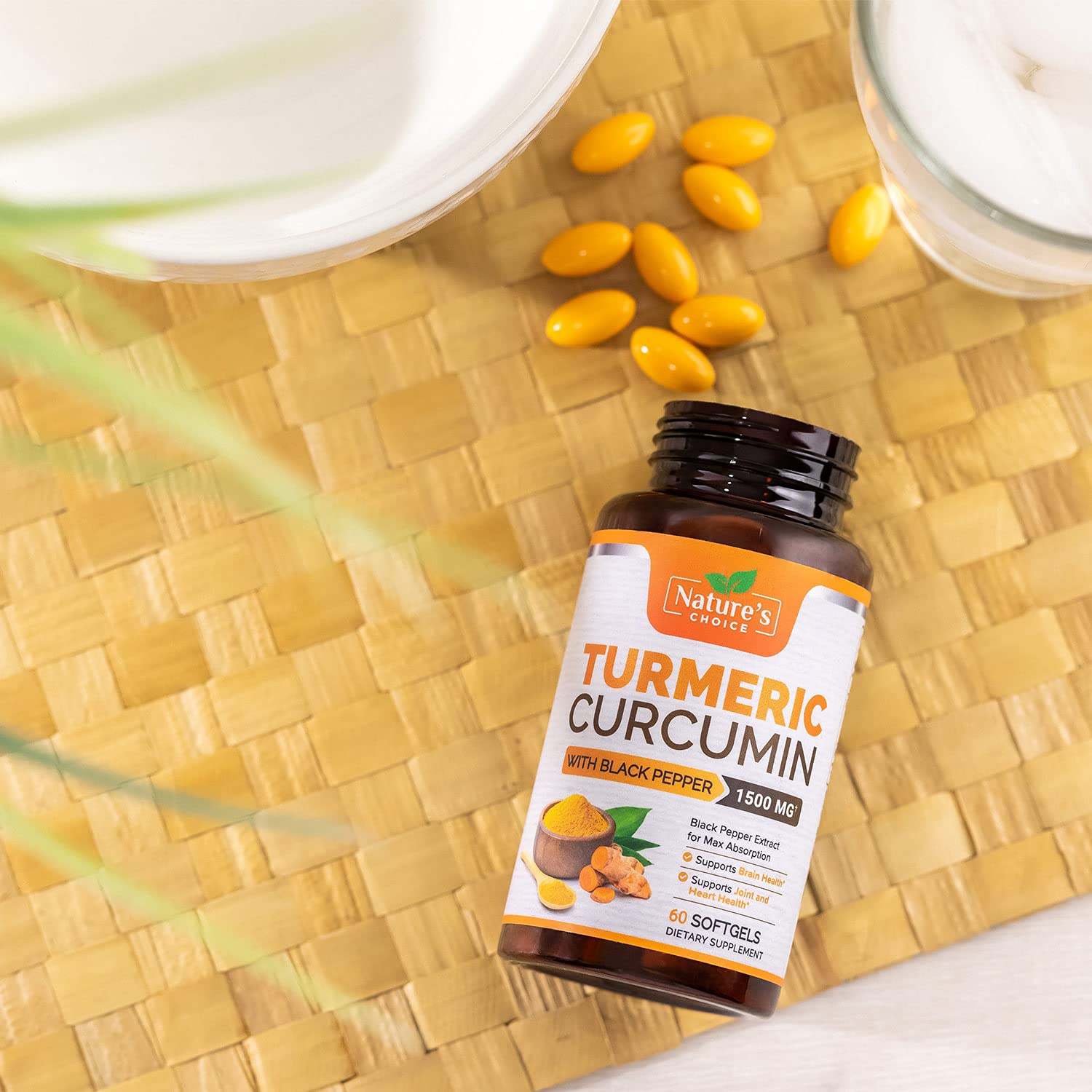 Turmeric Curcumin Softgels with 30% Curcuminoids 1500m...B0973M93TR ...