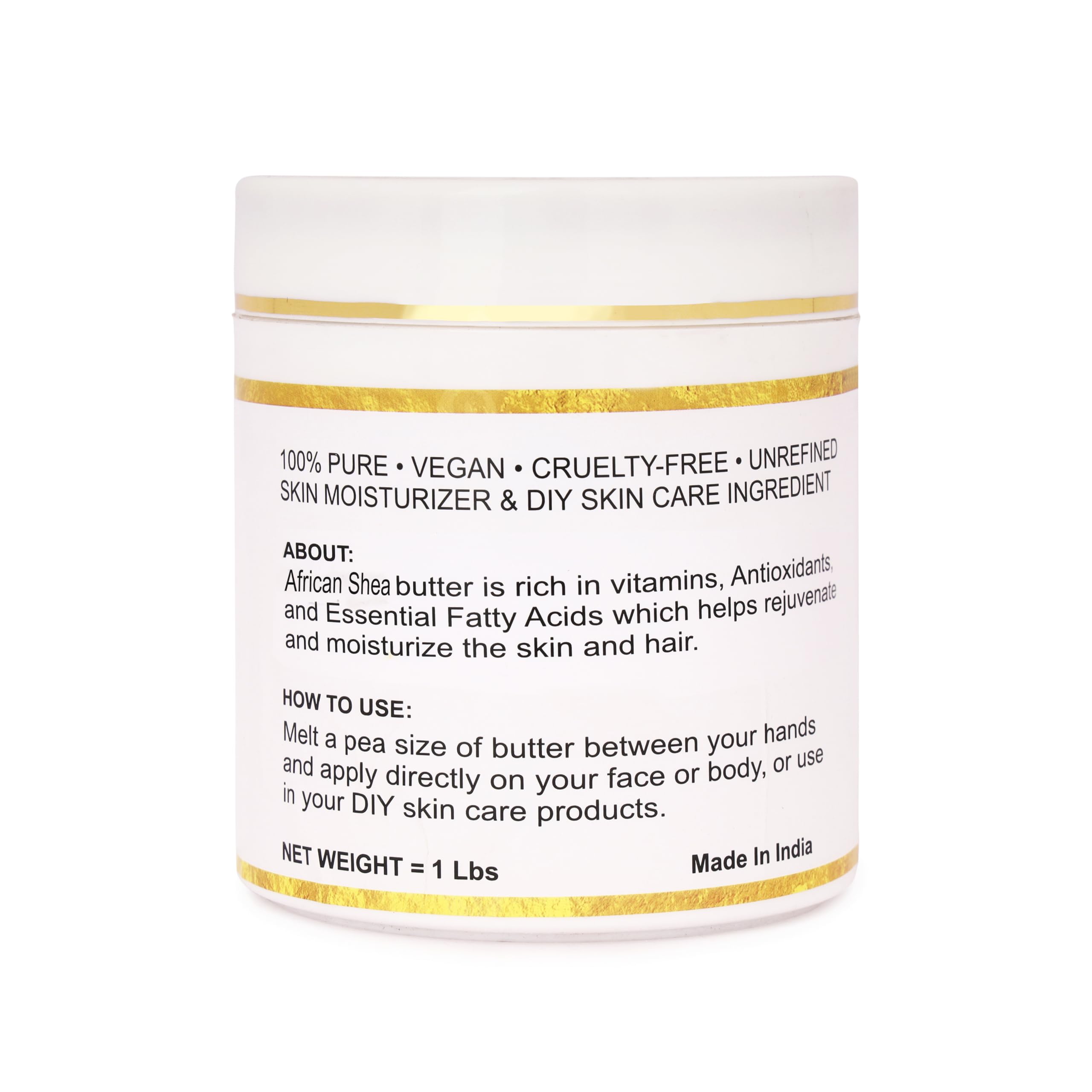 Organic Raw African Shea Butter 100% Pure,Natural & Unrefined, 450 g (Pack of 1) - Image 2