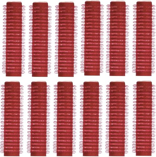 Sibel Nylon Haarwickler, Medium (13 mm Durchmesser), Rot, Zylinder mit Clip, Fri