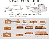 Vista 5 de Funda de sofá impermeable y antideslizante, protector de muebles resistente a las garras para gatos y perros, elegante funda de sofá a prueba