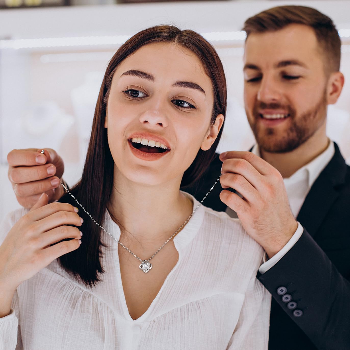 To My Soulmate Necklace For Women, Love Knot Necklace, Future Wife Gift, Promise Jewelry For Girlfriend - Image 5