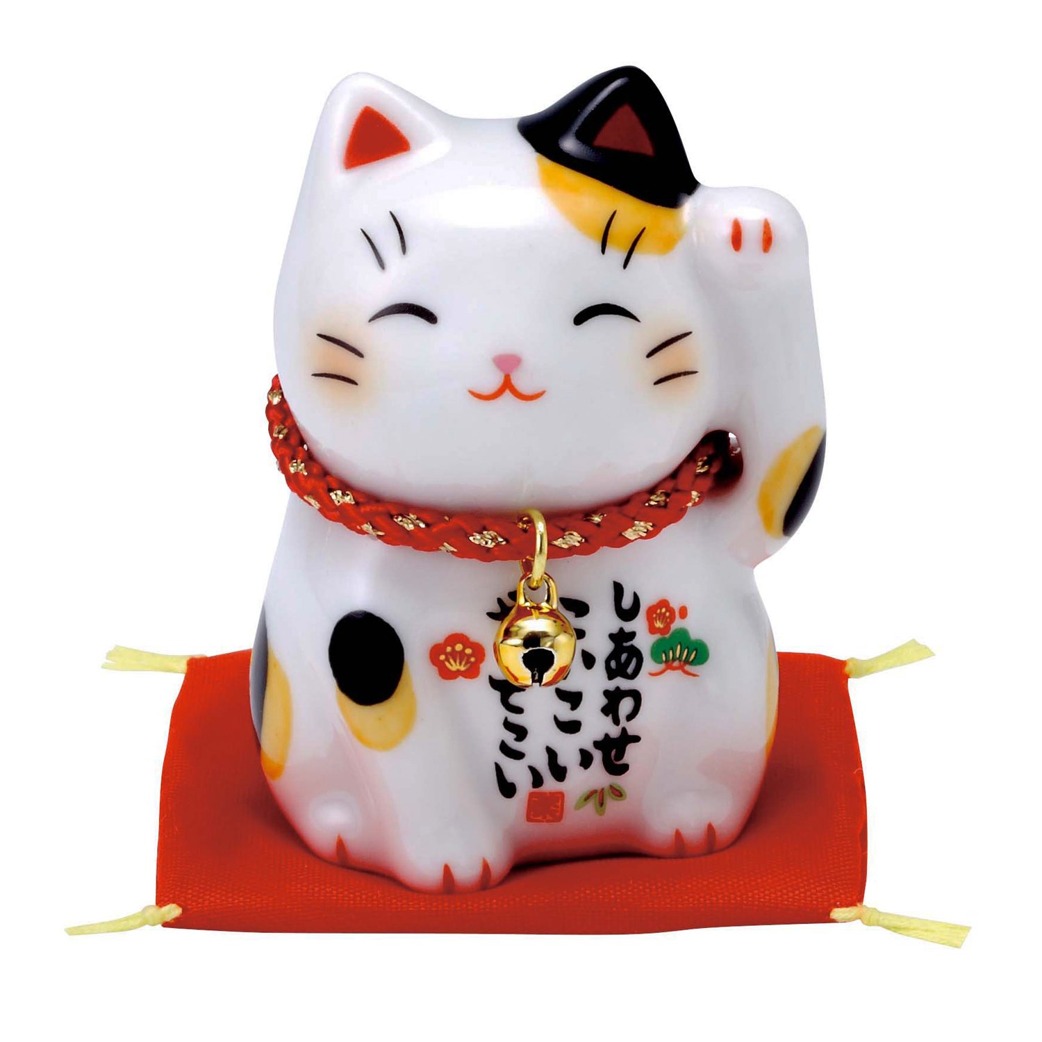 Yakushigama Colored Painting Fortune Beckoning Cat (Calico) : Hobbies