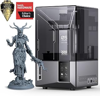 ELEGOO Mars 5 Ultra 7" 9K MSLA Resin 3D Printer with Intelligent Mechanical Sensor, 150mm/h Fast Speed, AI Camera, Wi-Fi Cluster Printing, Auto-Leveling, Printing Size of 6.04 × 3.06 × 6.49 inch