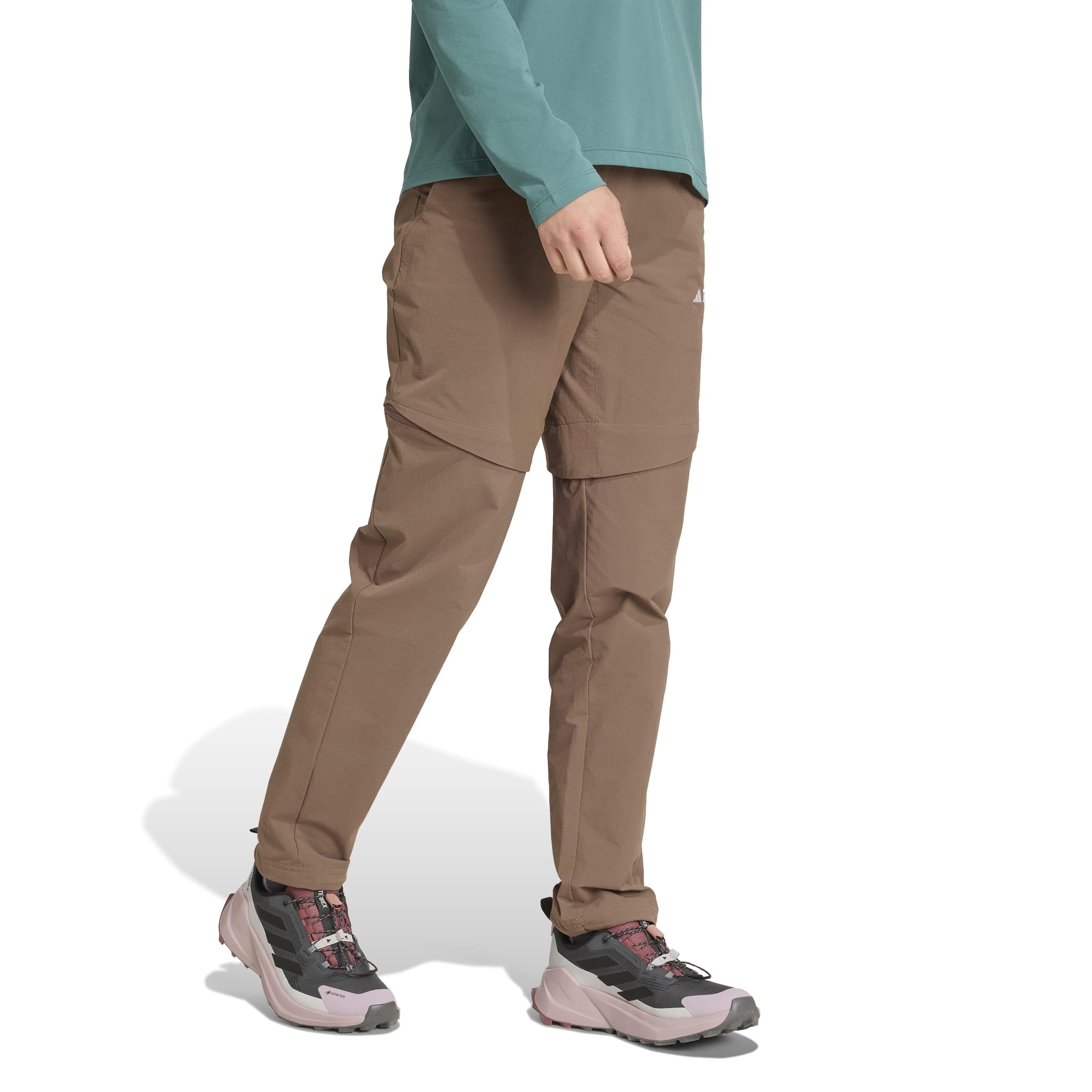 adidas dames Terrex Multi Zip Off Pants, earth strata, 10